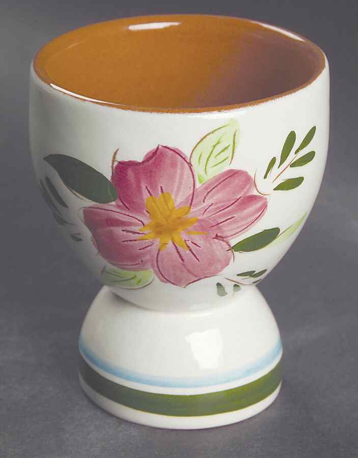 Country Garden (Brown Body and Carved) Double Egg Cup by Stangl-1