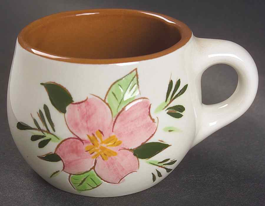 Country Garden (Brown Body and Carved) Mug by Stangl-1