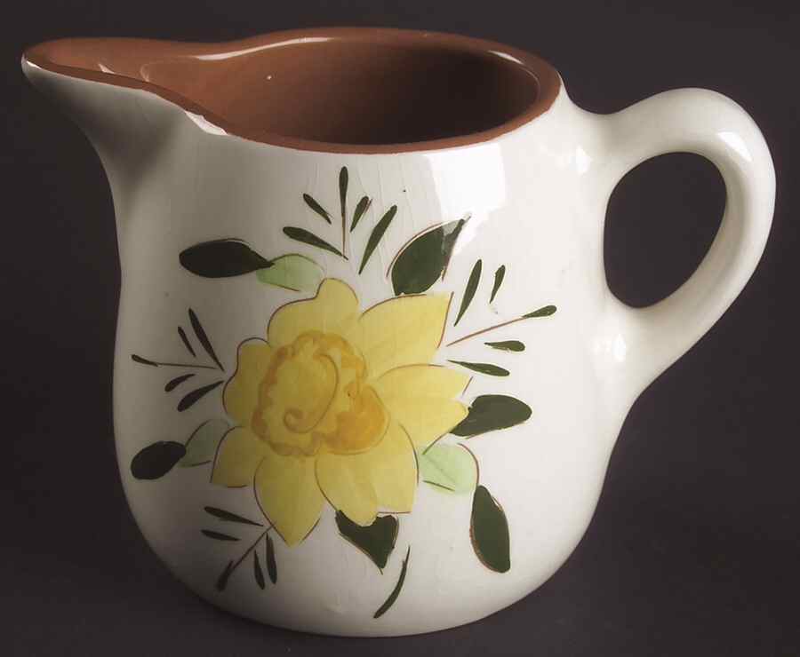 Country Garden (Brown Body and Carved) 12 Oz Pitcher by Stangl-1