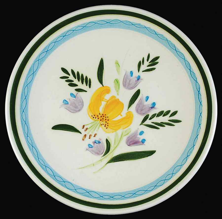 Country Garden (Brown Body and Carved) Salad Plate by Stangl-1