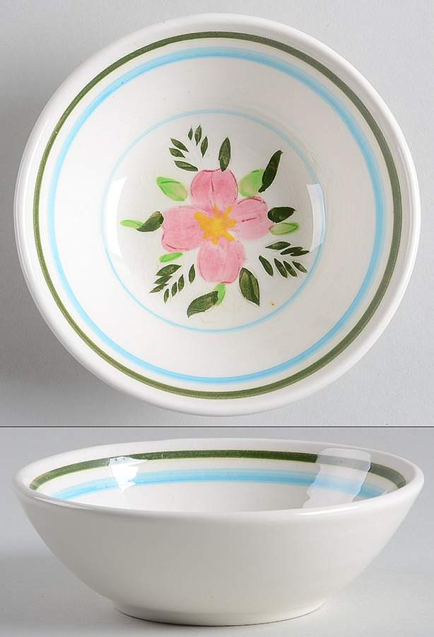 Country Garden (White Body) Coupe Cereal Bowl by Stangl-1