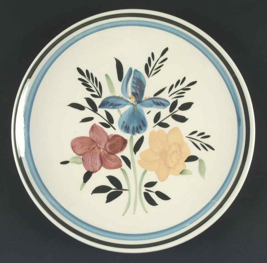Country Garden (White Body) Dinner Plate by Stangl-1