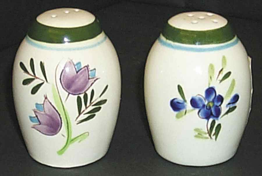 Country Garden (White Body) Salt & Pepper Set by Stangl-1