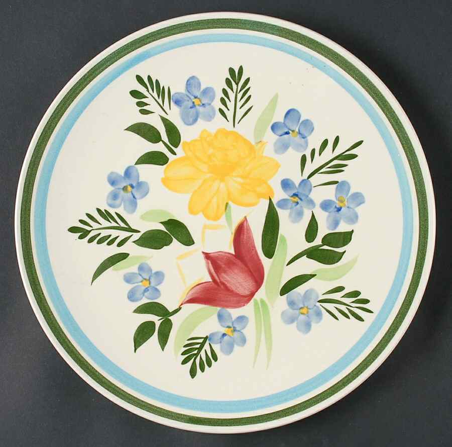 Country Garden (White Body) 12" Chop Plate (Round Platter) by Stangl-1