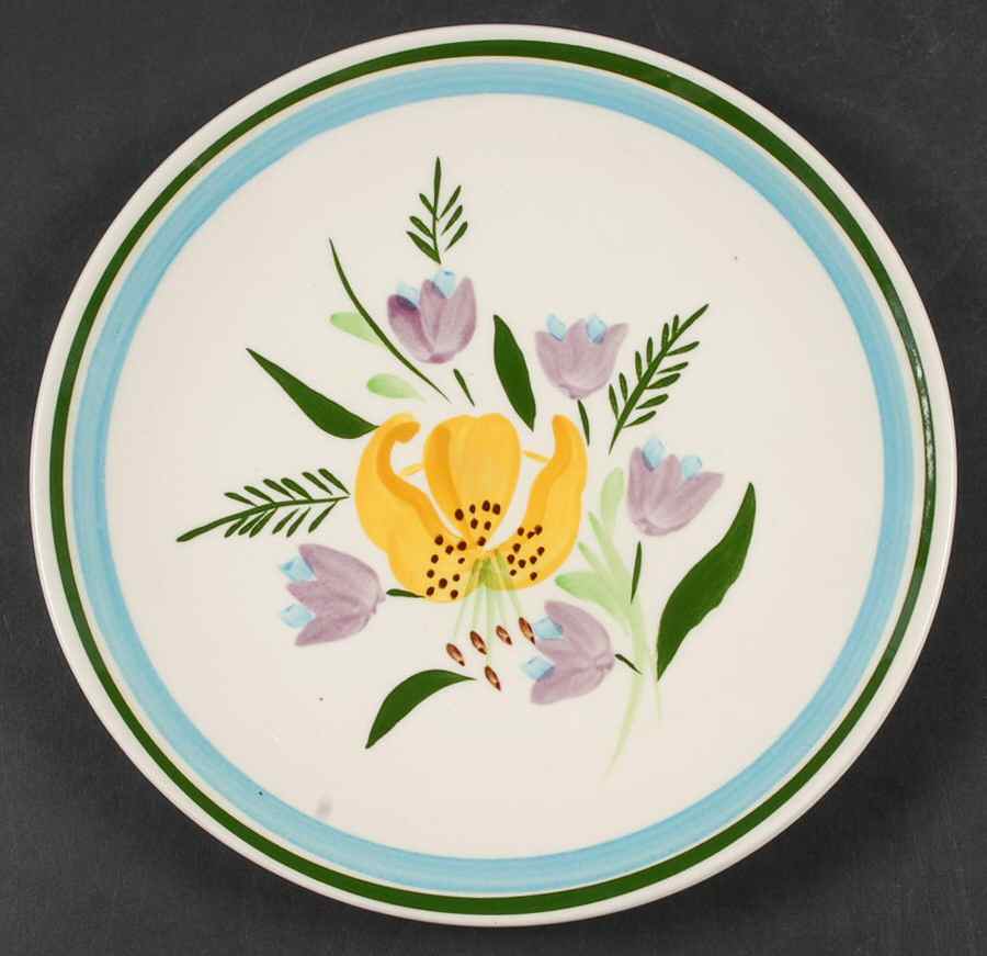 Country Garden (White Body) Salad Plate by Stangl-1
