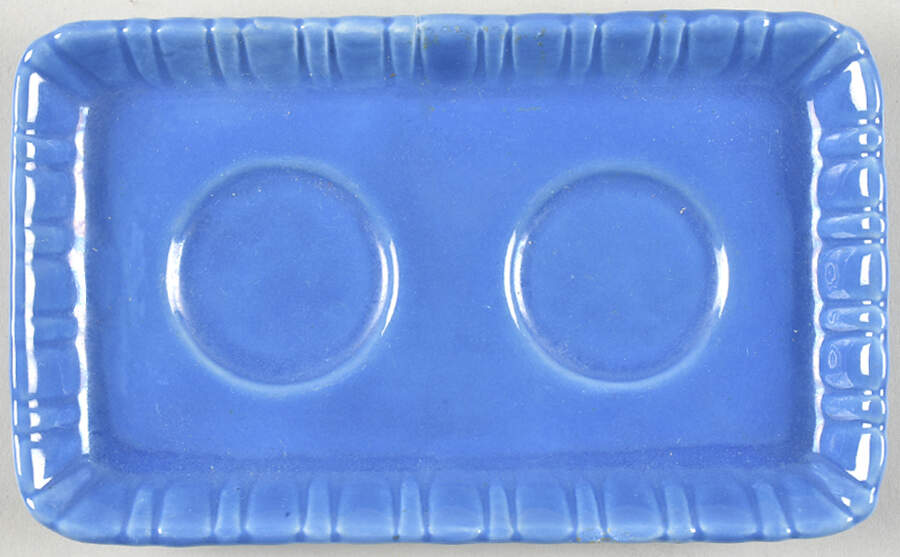 Colonial Colonial Blue (Medium) Tray for Salt and Pepper Set by Stangl-1