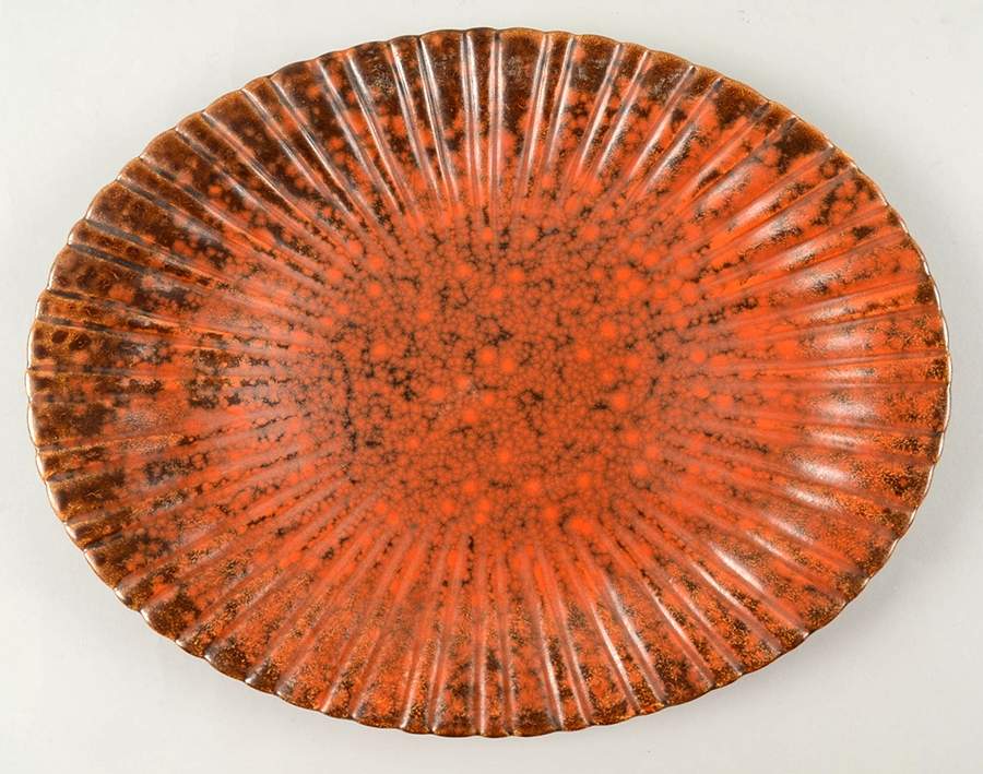 Colonial Rust 13" Oval Serving Platter by Stangl-1