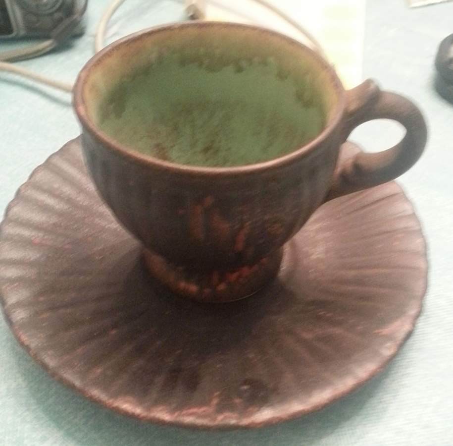 Colonial Rust Footed Demitasse Cup & Saucer Set by Stangl-1
