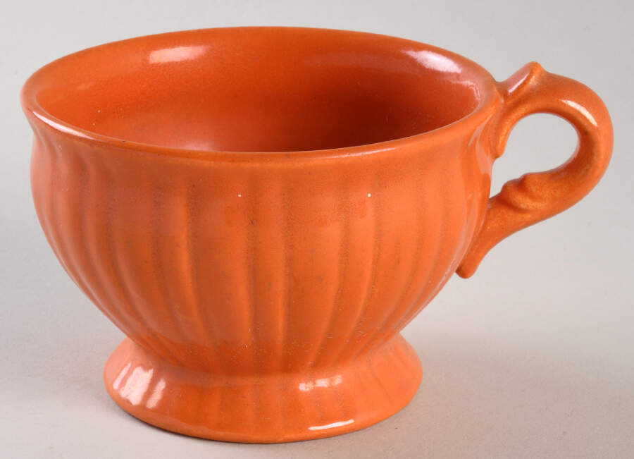 Colonial Tangerine Footed Cup by Stangl-1