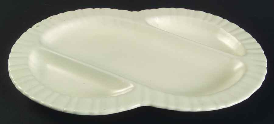 Colonial White (Surf) 3-Part Relish by Stangl-1