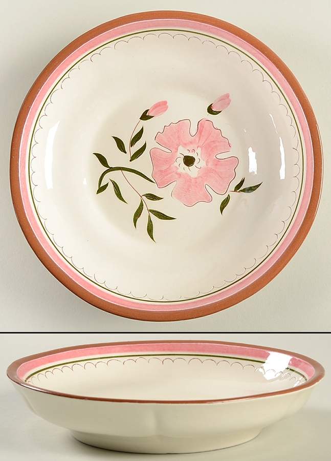 Colonial Rose Coupe Soup Bowl by Stangl-1