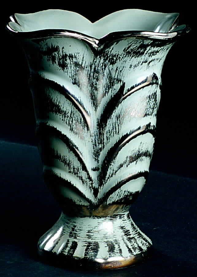 Colonial Silver (Platina) 7" Flared Vase by Stangl-1