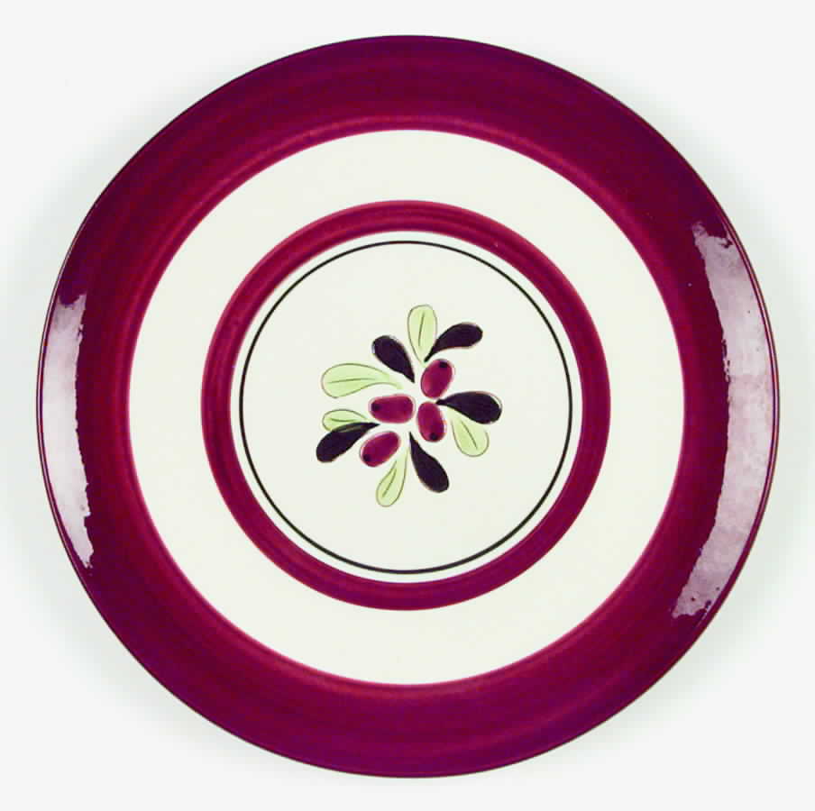 Cranberry Dinner Plate by Stangl-1