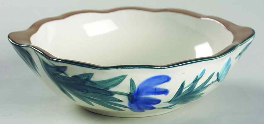 Dahlia (Brown Bottom) Lugged Soup Bowl by Stangl-1