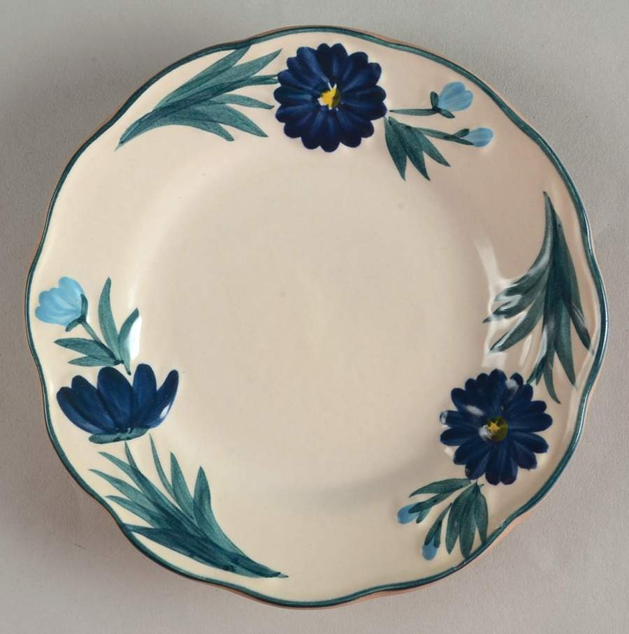 Dahlia (Brown Bottom) Bread & Butter Plate by Stangl-1