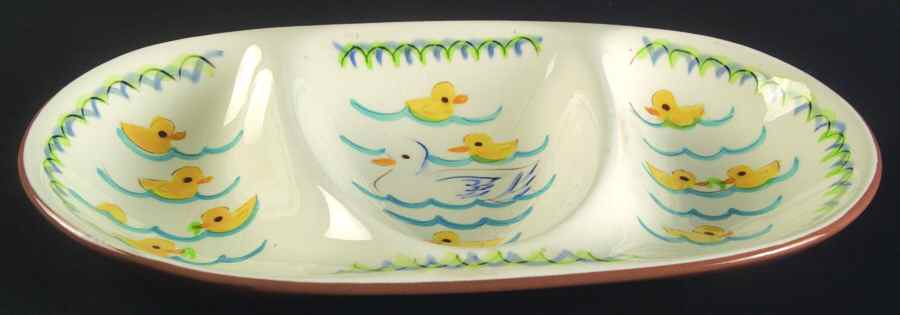 Ducky Dinner Divided Child's Plate by Stangl-1