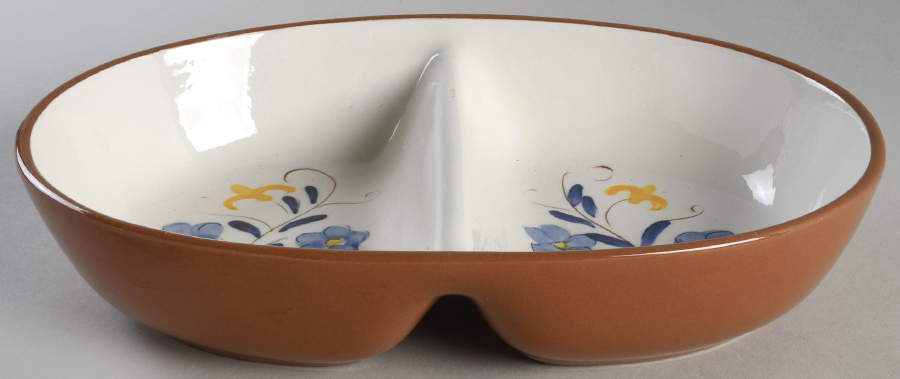 Fairlawn 10" Oval Divided Vegetable Bowl by Stangl-1