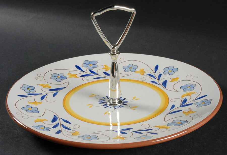 Fairlawn Round Serving Plate with Handle (DP) by Stangl-1