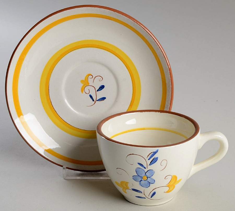 Fairlawn Flat Cup & Saucer Set by Stangl-1
