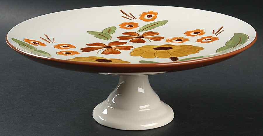 First Love 10" Diameter Pedestal Cake Stand by Stangl-1
