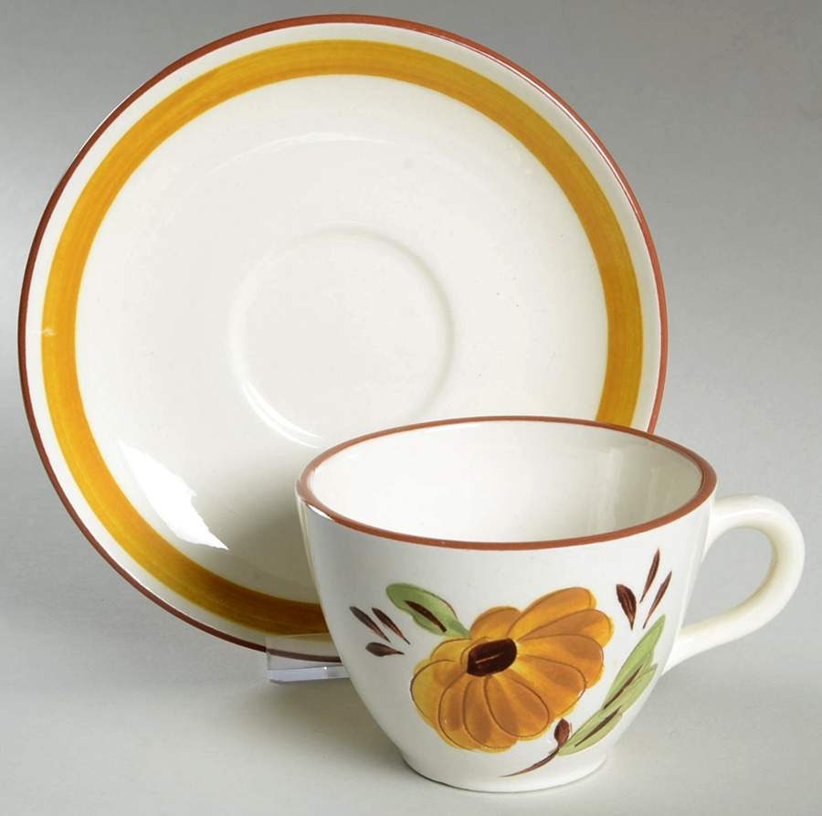 First Love Flat Cup & Saucer Set by Stangl-1