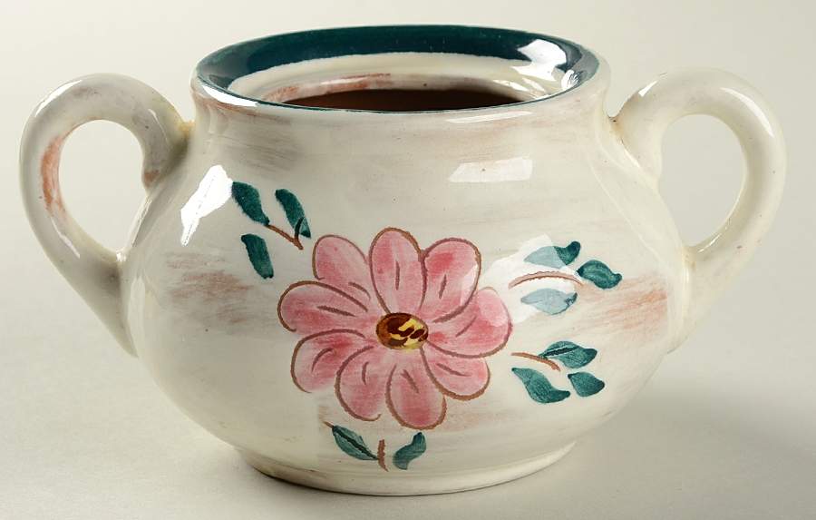 Flora Sugar Bowl No Lid by Stangl-1