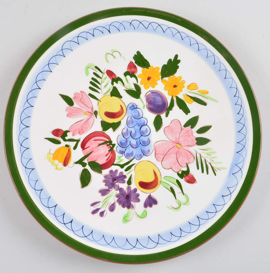 Fruit & Flowers Dinner Plate by Stangl-1