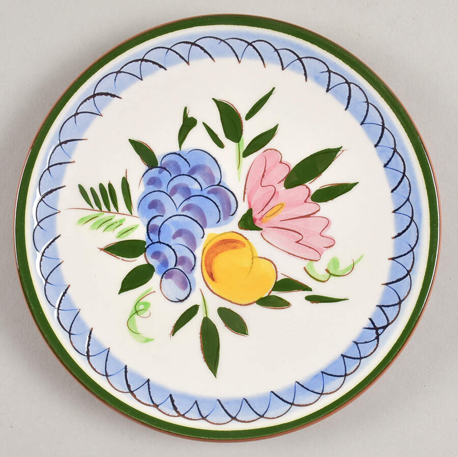 Fruit & Flowers Bread & Butter Plate by Stangl-1