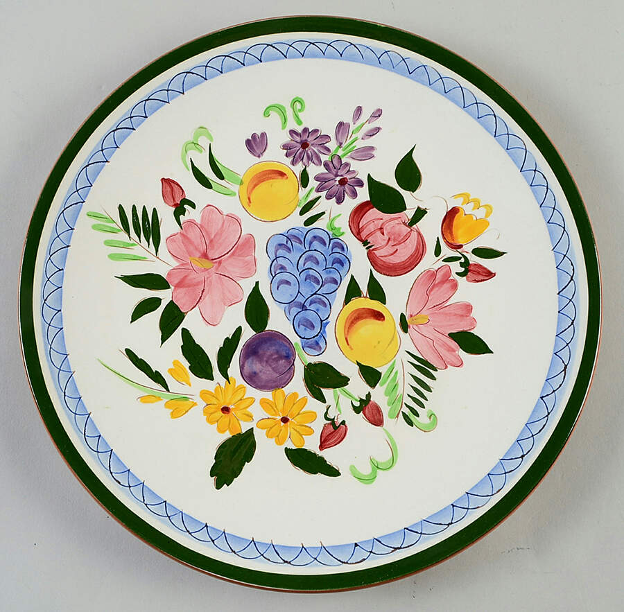 Fruit & Flowers 12" Chop Plate (Round Platter) by Stangl-1
