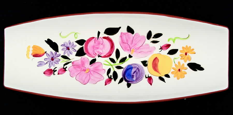Fruit & Flowers Bread Tray by Stangl-1