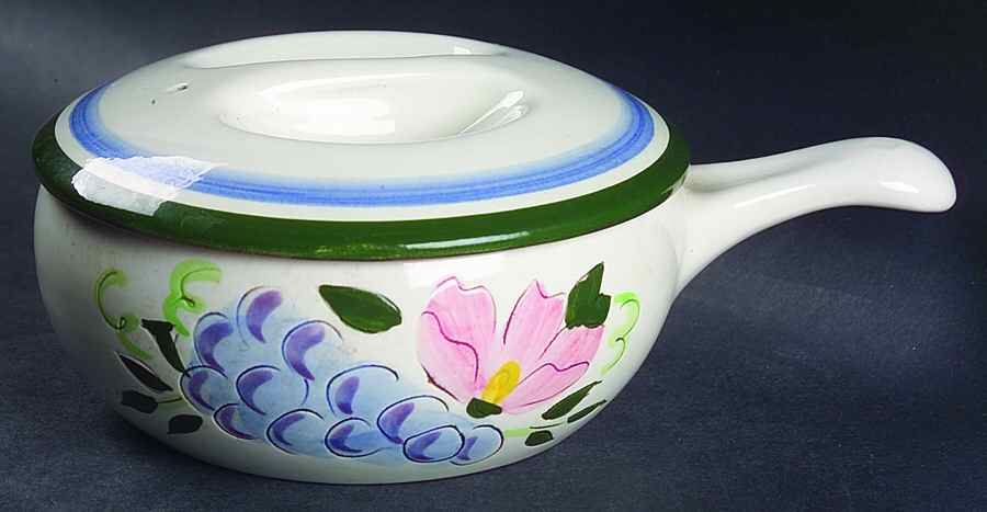 Fruit & Flowers Individual Casserole & Lid by Stangl-1