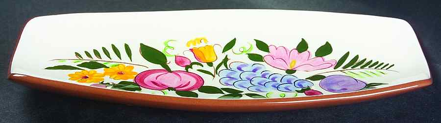 Fruit & Flowers Pickle Dish by Stangl-1