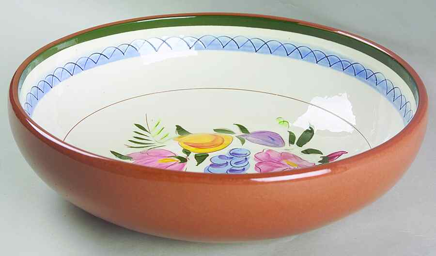 Fruit & Flowers 9" Round Vegetable Bowl by Stangl-1