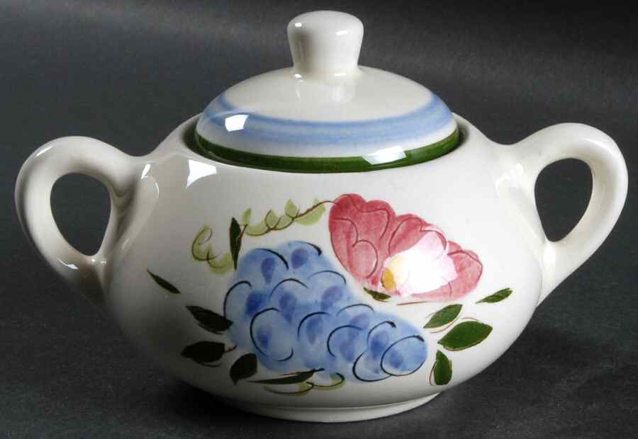 Fruit & Flowers Sugar Bowl & Lid by Stangl-1