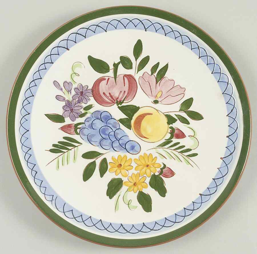 Fruit & Flowers Luncheon Plate by Stangl-1