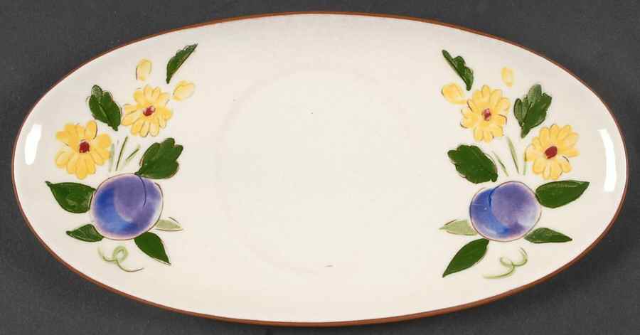 Fruit & Flowers Underplate for Gravy Boat by Stangl-1
