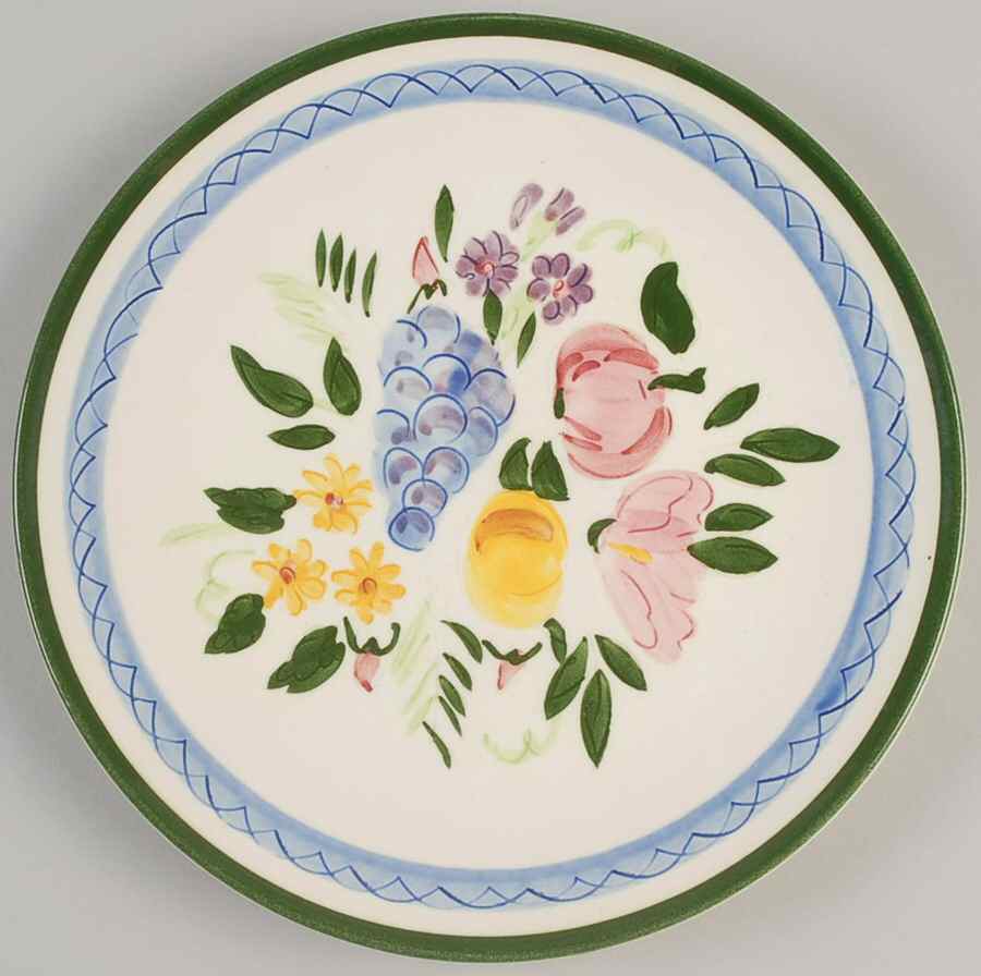 Fruit & Flowers Salad Plate by Stangl-1