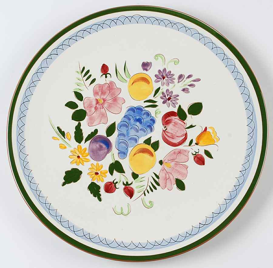Fruit & Flowers 14" Chop Plate (Round Platter) by Stangl-1
