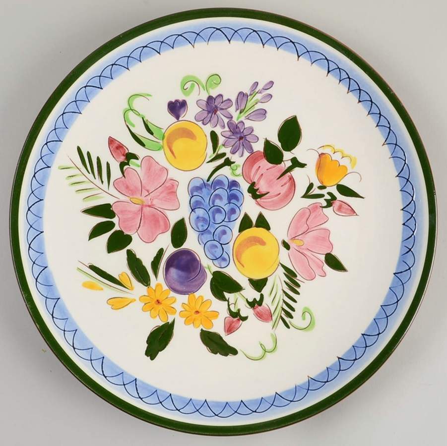 Fruit & Flowers 11" Chop Plate (Round Platter) by Stangl-1