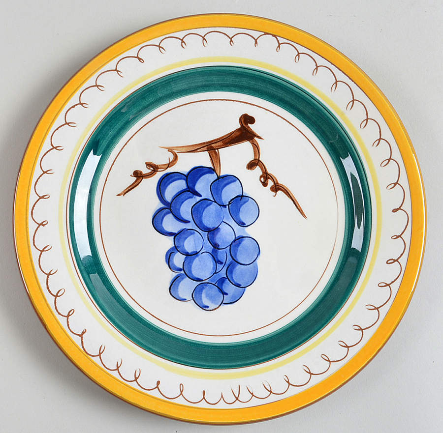 Fruit (Brown Trim) Salad Plate by Stangl-1
