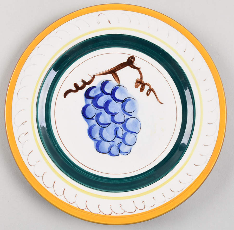 Fruit (Brown Trim) Salad Plate by Stangl-1