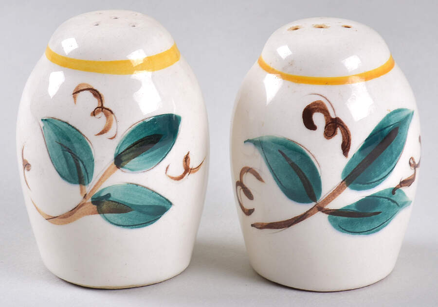 Fruit (Brown Trim) Salt & Pepper Set by Stangl-1