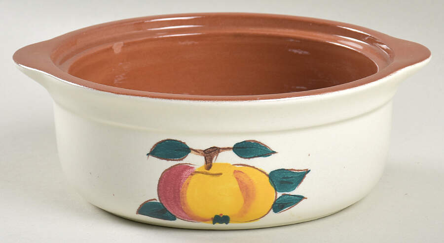 Fruit (Brown Trim) Individual Casserole No Lid by Stangl-1