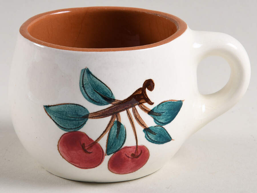 Fruit (Brown Trim) Snack Cup by Stangl-1