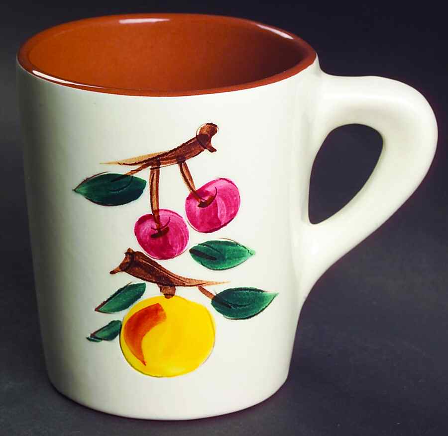 Fruit (Brown Trim) Mug by Stangl-1