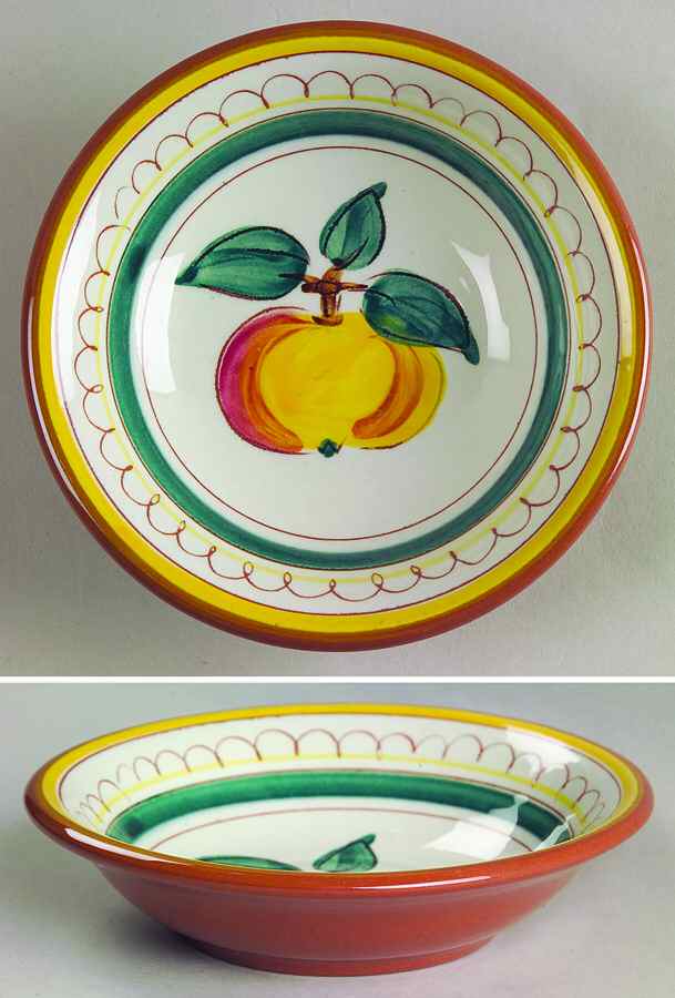 Fruit (Brown Trim) Fruit/Dessert (Sauce) Bowl by Stangl-1