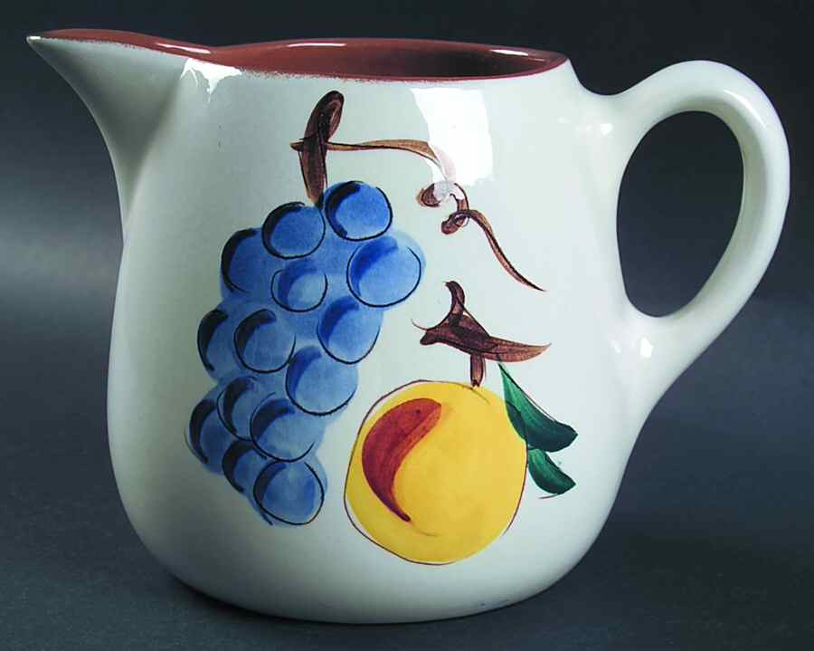 Fruit (Brown Trim) 40 Oz Pitcher by Stangl-1