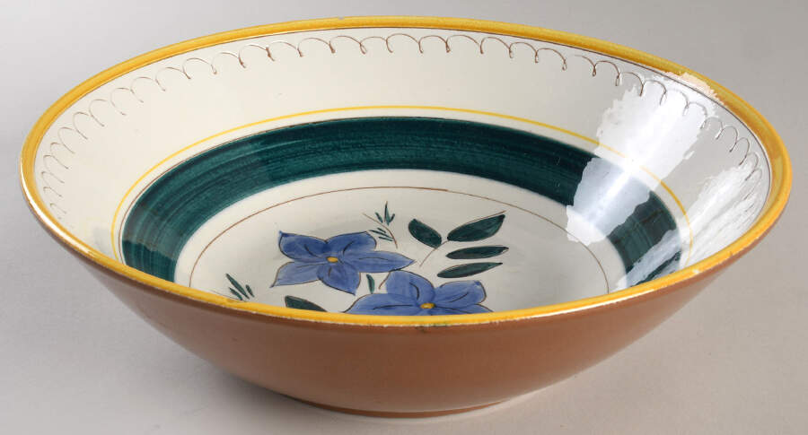 Garden Flower 11" Large Salad Serving Bowl by Stangl-1