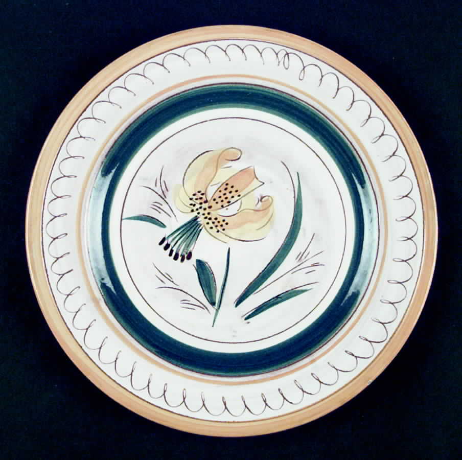 Garden Flower (Terra Rose) Luncheon Plate by Stangl-1