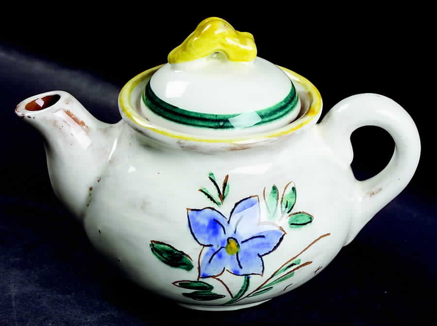 Garden Flower (Terra Rose) Individual Teapot & Lid by Stangl-1